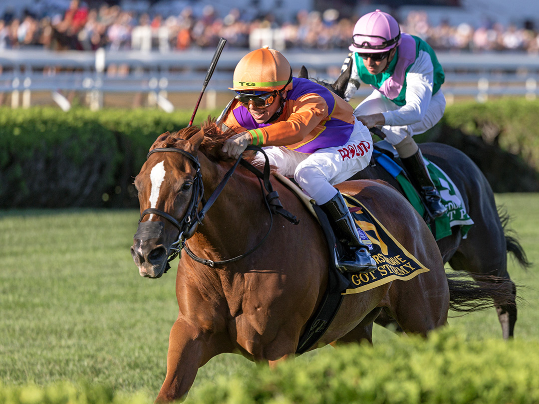 Got Stormy wins the 2021 Fourstardave Handicap at Saratoga Race Course