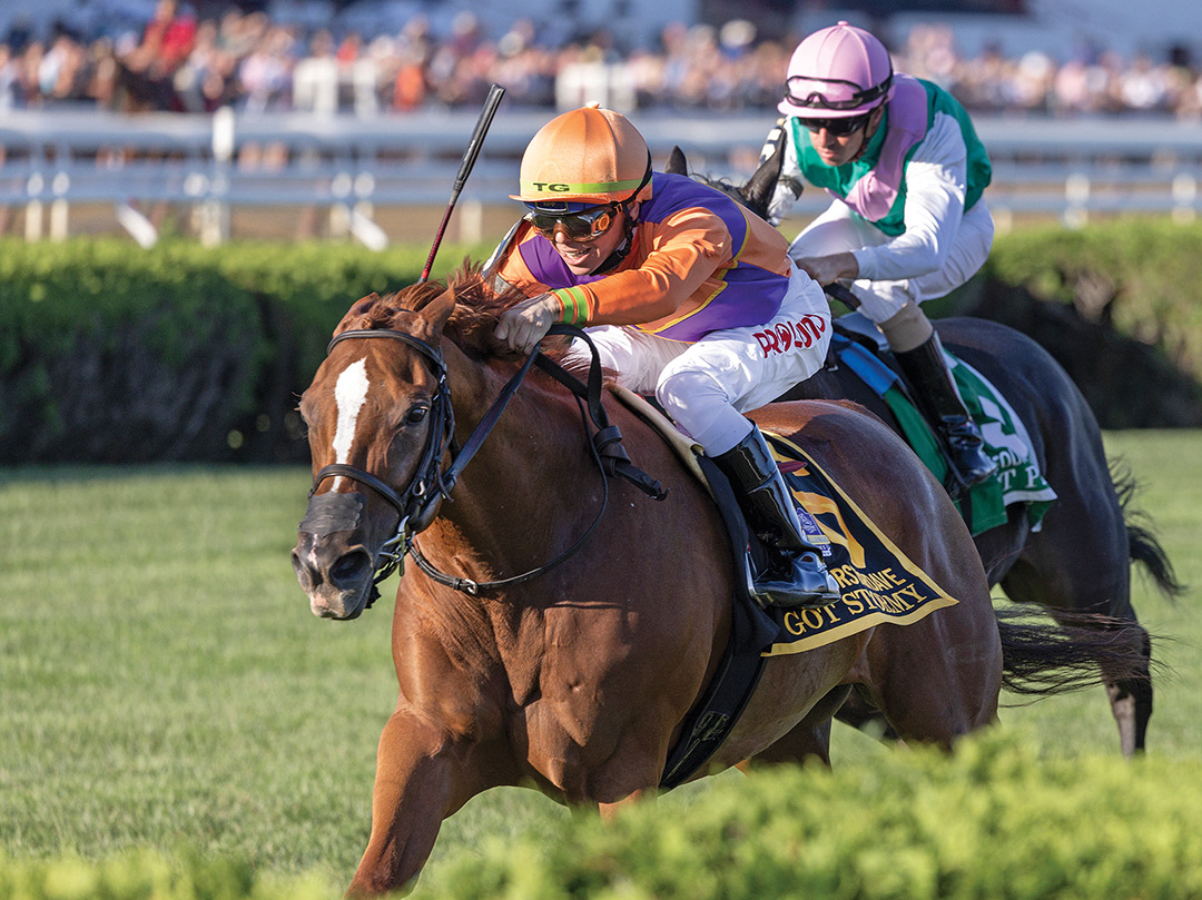 Got Stormy wins the 2021 Fourstardave Handicap at Saratoga Race Course