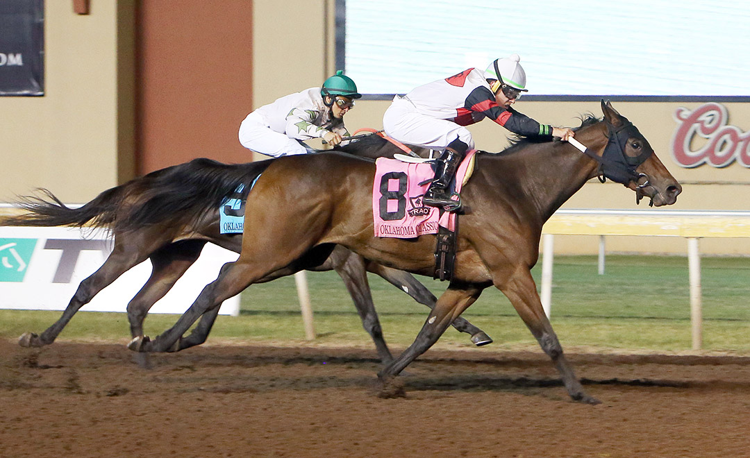 Gotta See Red wins the 2020 Oklahoma Classics Lassie at Remington Park
