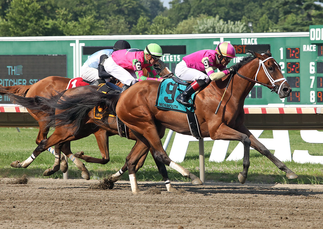 Princess Grace wins the 2021 Molly Pitcher Stakes at Monmouth Park