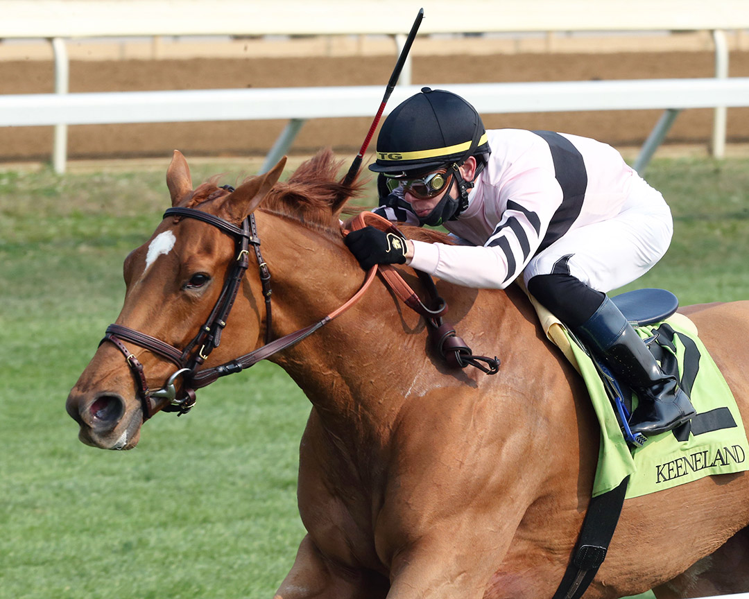 Great Island wins an October 2020 allowance at Keeneland