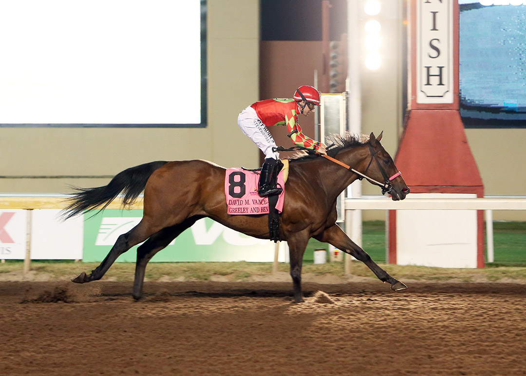 Greeley and Ben wins the 2021 David M. Vance Stakes at Remington Park