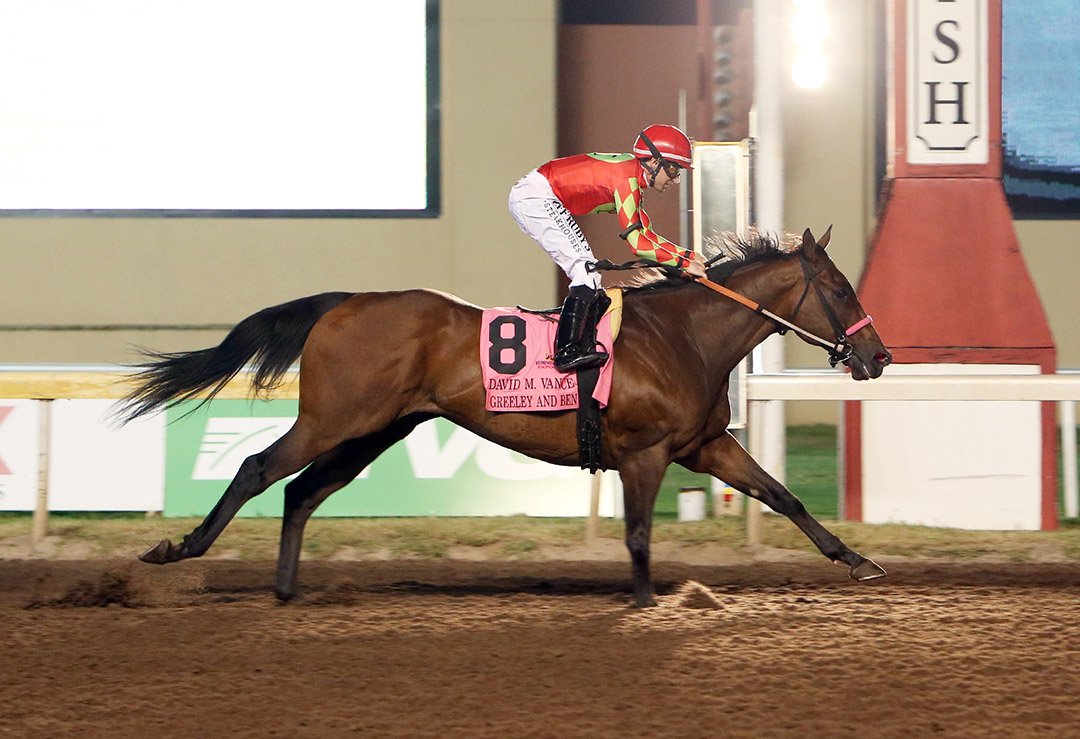 Greeley and Ben wins the 2021 David M. Vance Stakes at Remington Park