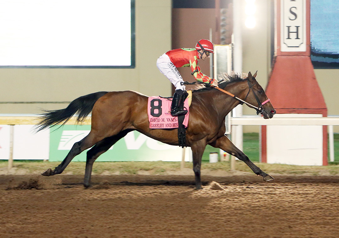 Greeley and Ben wins the 2021 David M. Vance Stakes at Remington Park