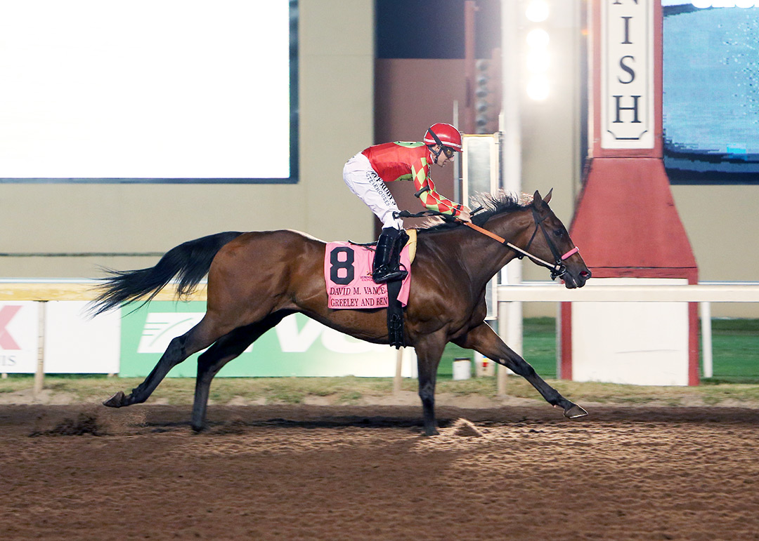 Greeley and Ben wins the 2021 David M. Vance Stakes at Remington Park