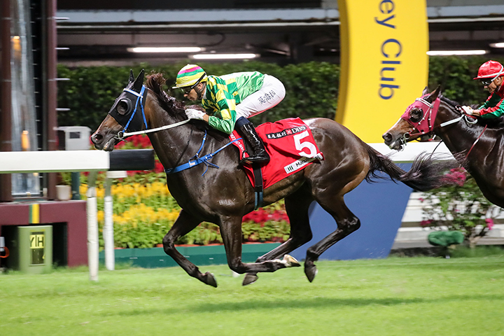 Green Luck wins a handicap race at Happy Valley Race Course on Sept. 11