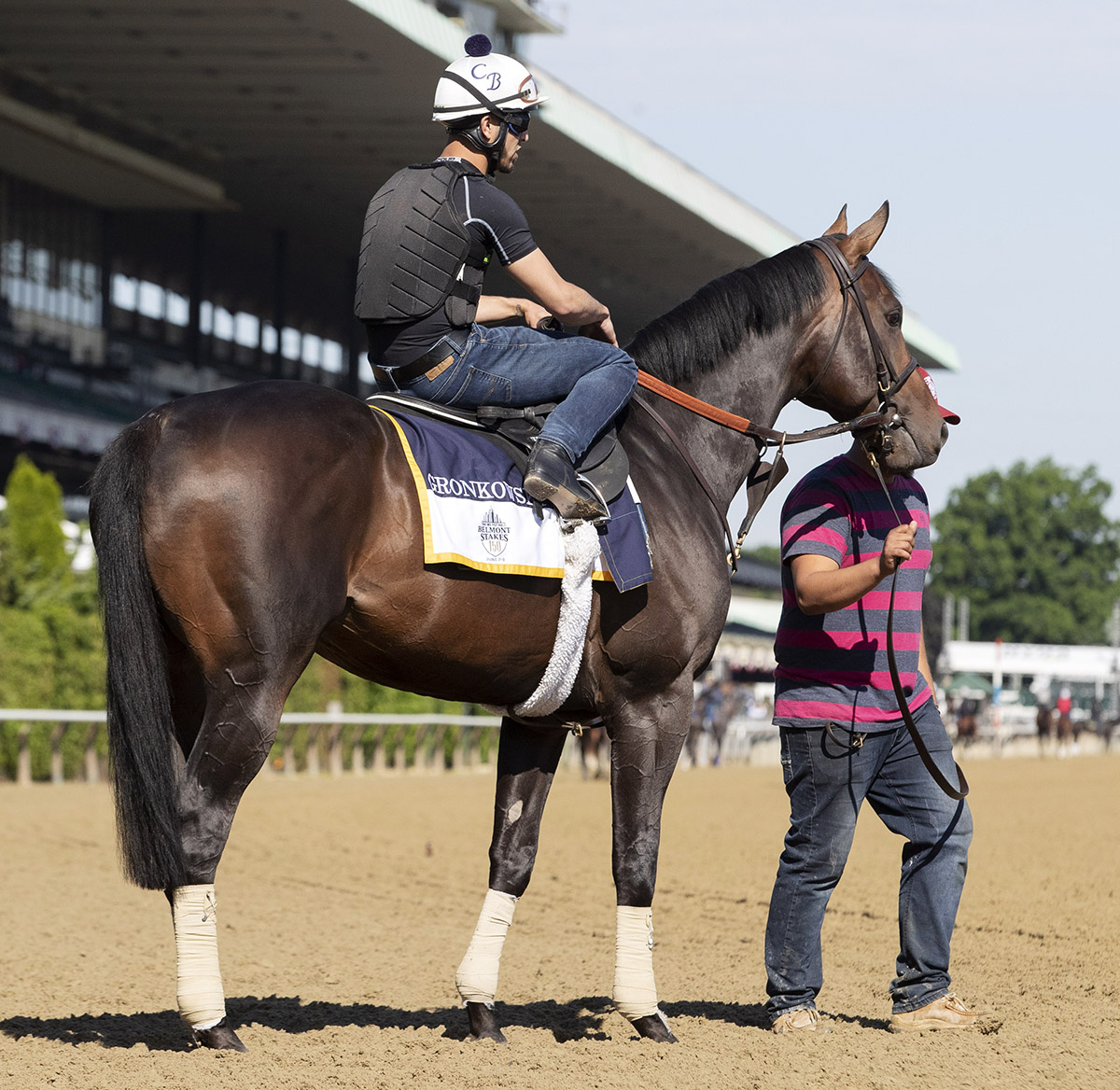 Gronkowski at Belmont Park on June 5