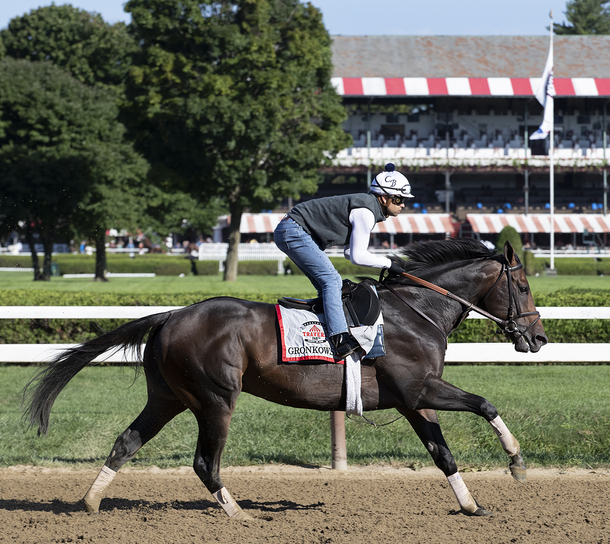 Gronkowski trains at Saratoga on Aug. 23