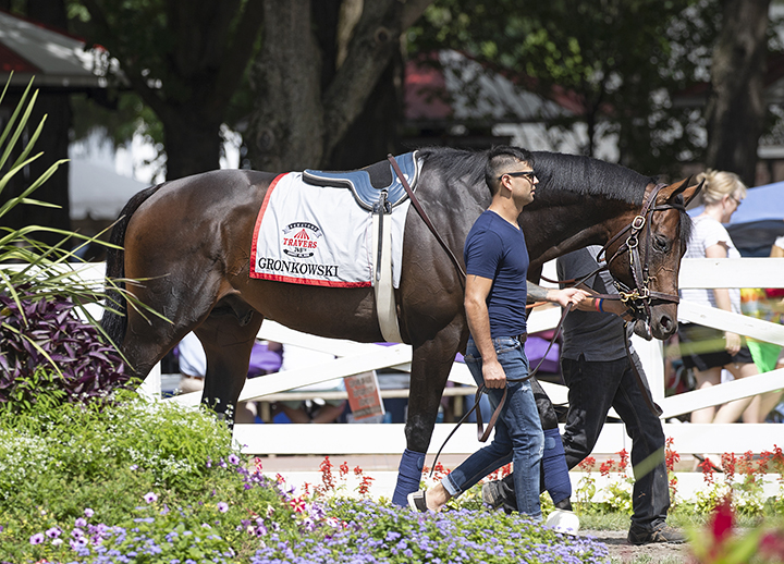 Gronkowski at Saratoga on Aug. 23