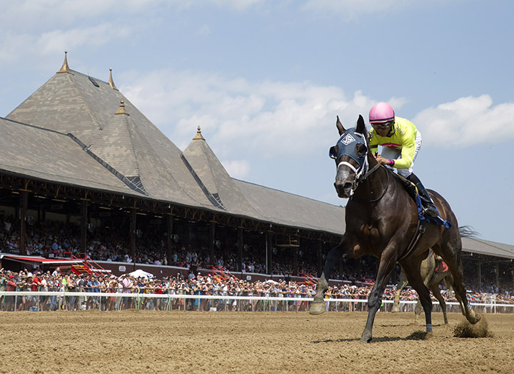 Grumps Little Tots wins an Aug. 3 allowance race at Saratoga Race Course
