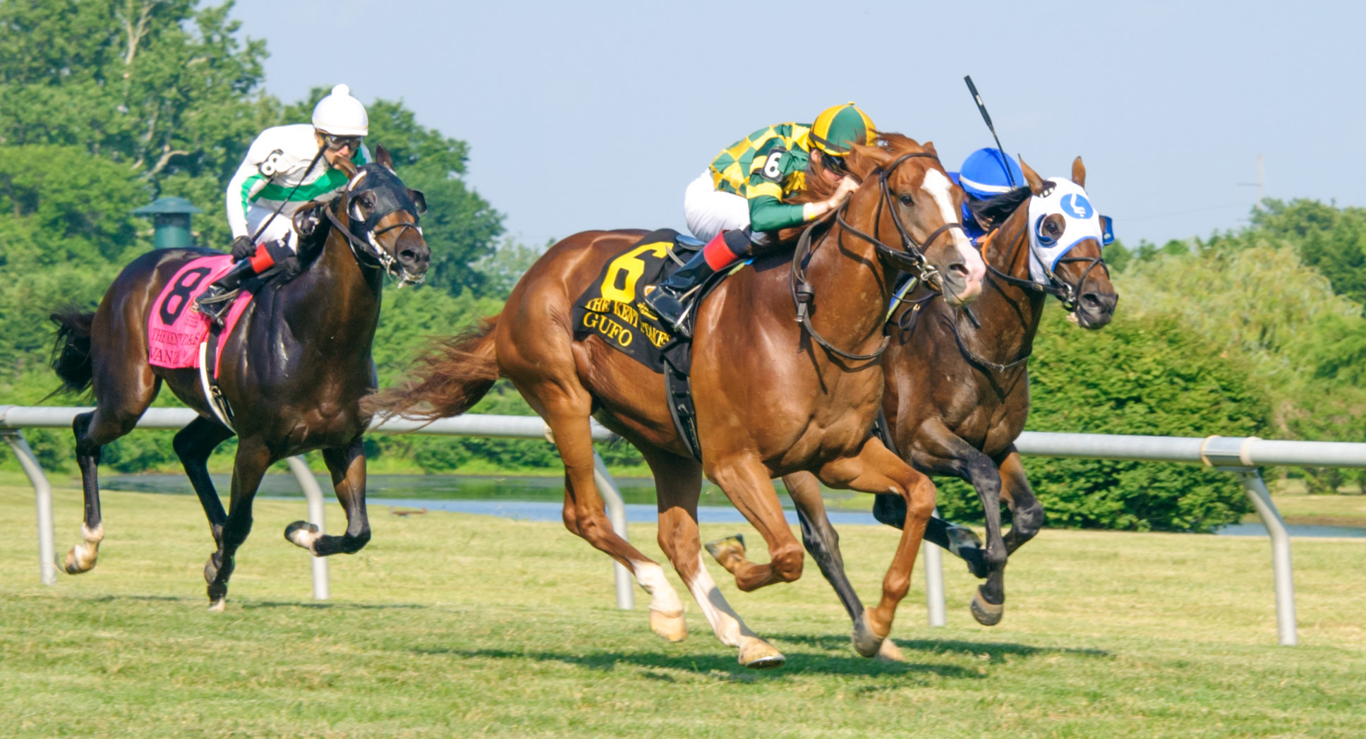 Gufo wins the 2020 Kent Stakes at Delware Park