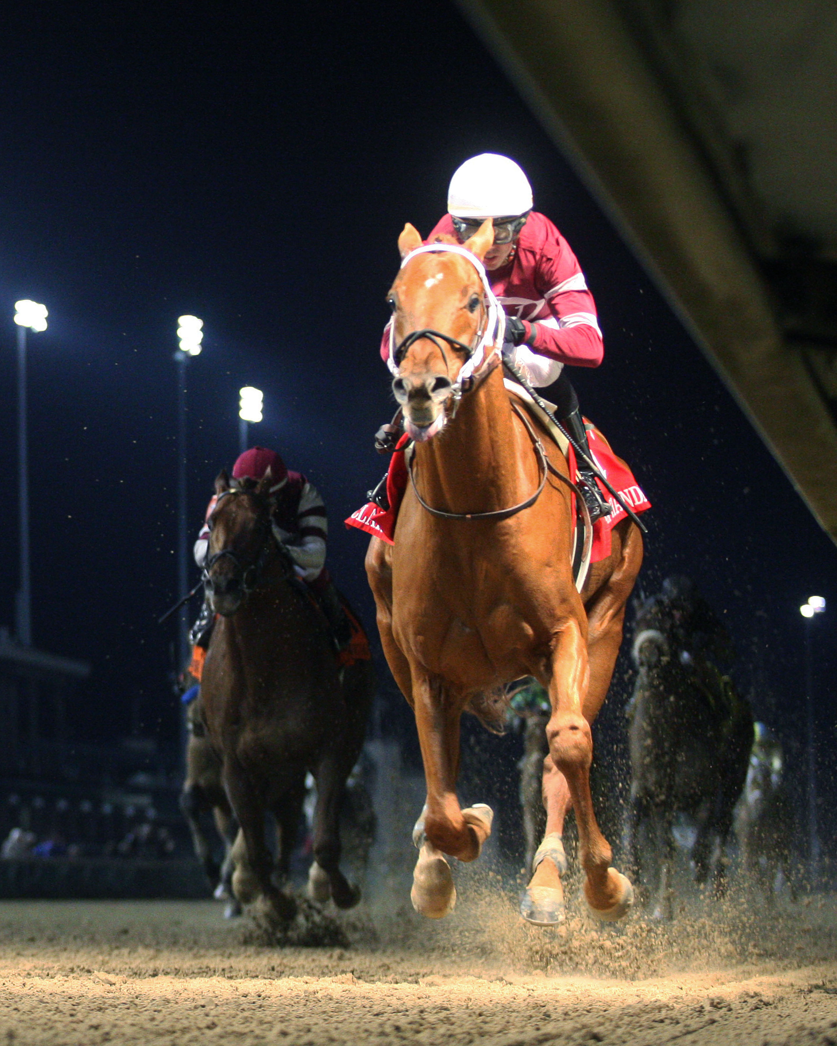 Gun Runner wins the Clark Handicap