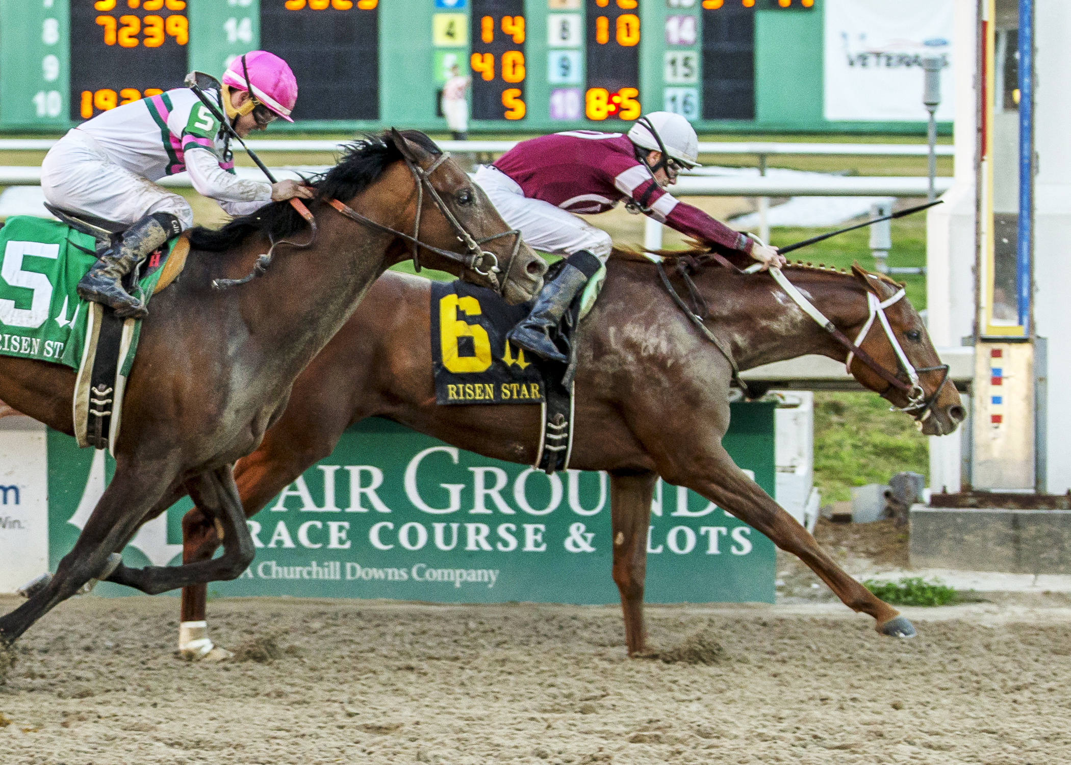 Gun Runner wins the Risen Star