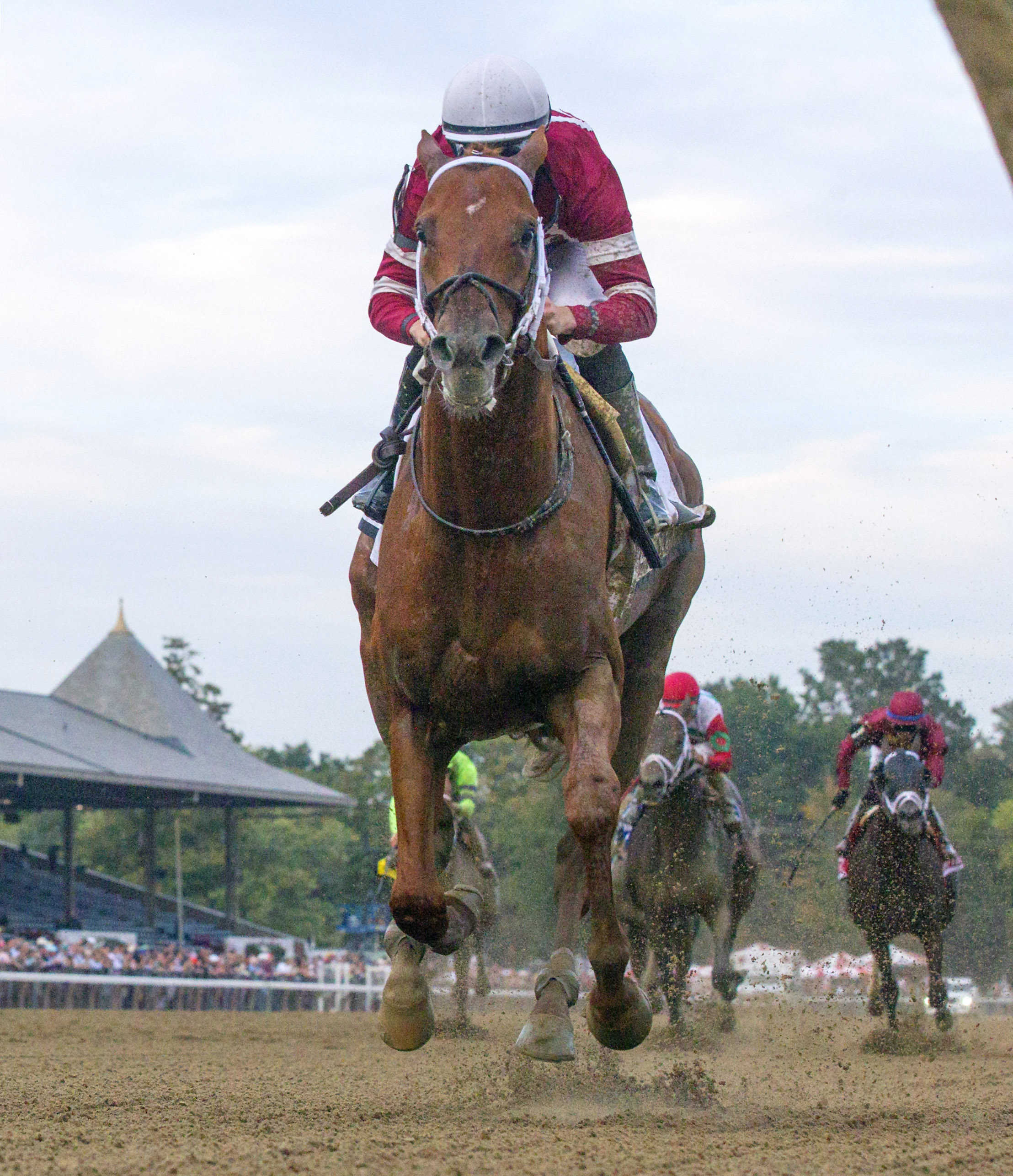 Gun Runner wins the 2017 Woodward Stakes