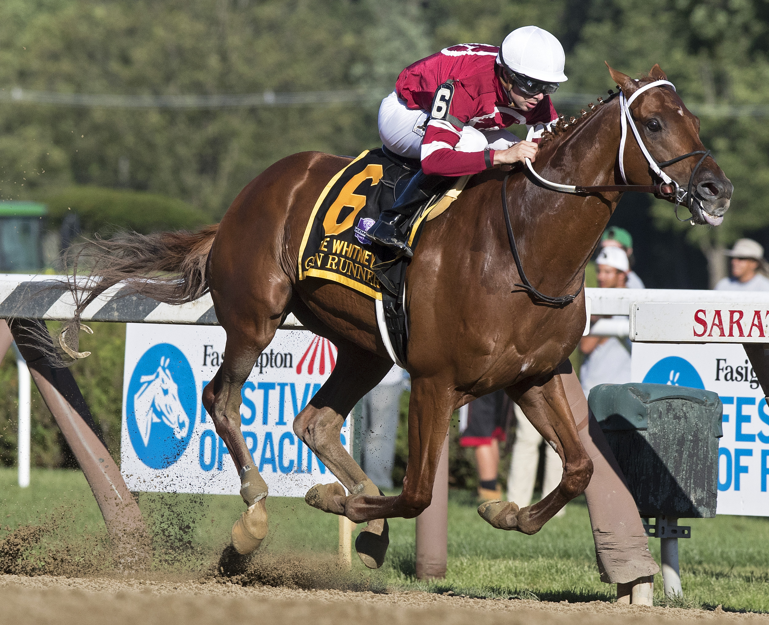 Gun Runner wins the Whitney Stakes at Saratoga 8.5.17_BL