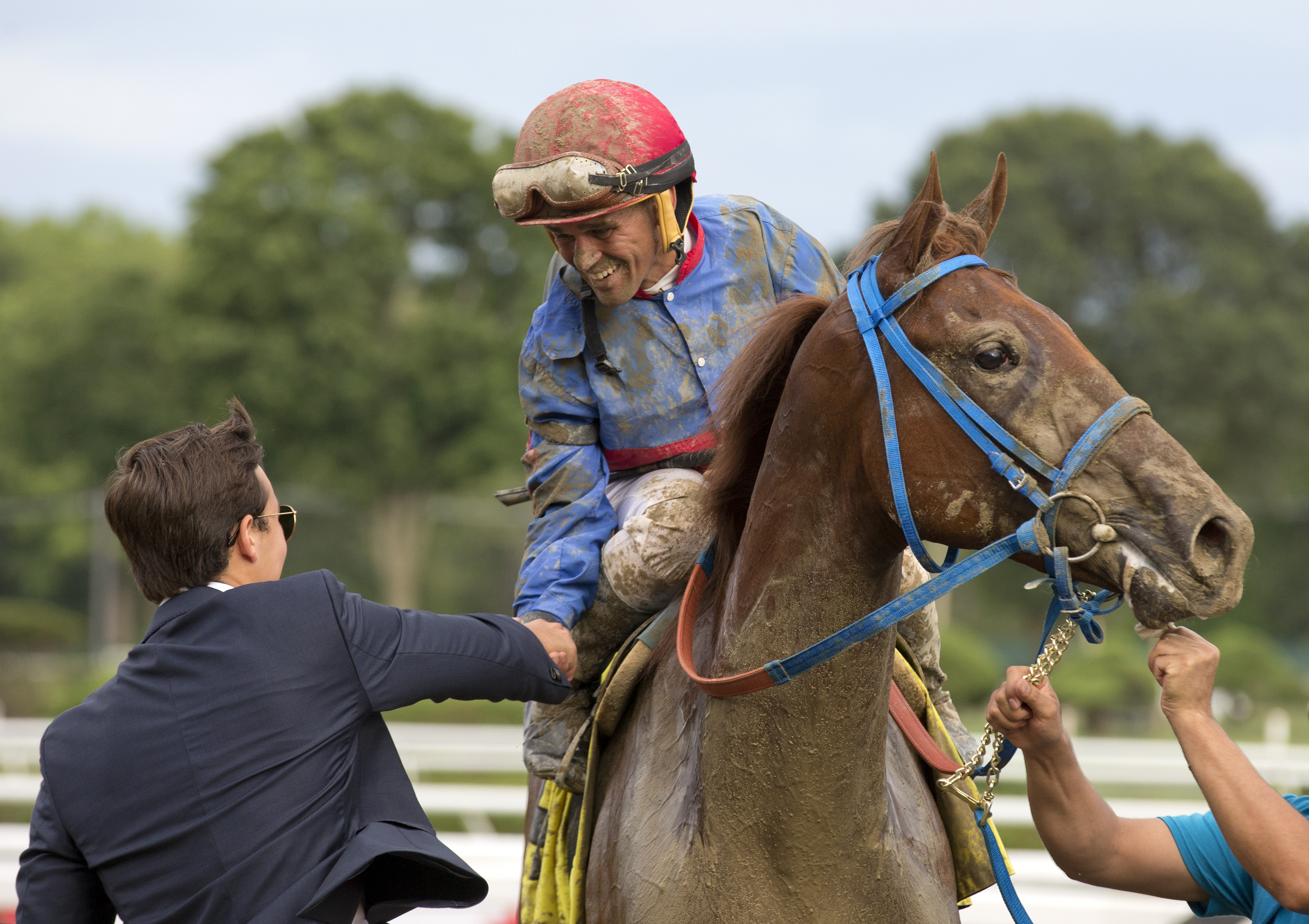 Javier Castellano aboard Gunnevera