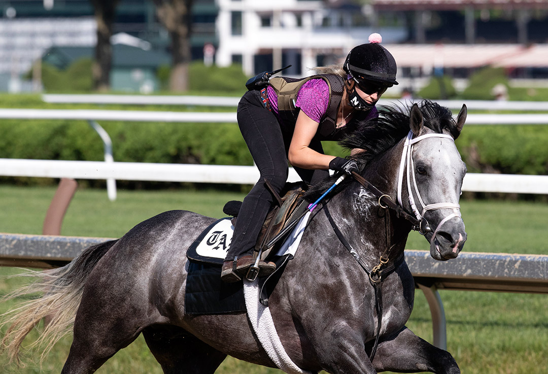 Halladay trains at Saratoga Race Course on July 19