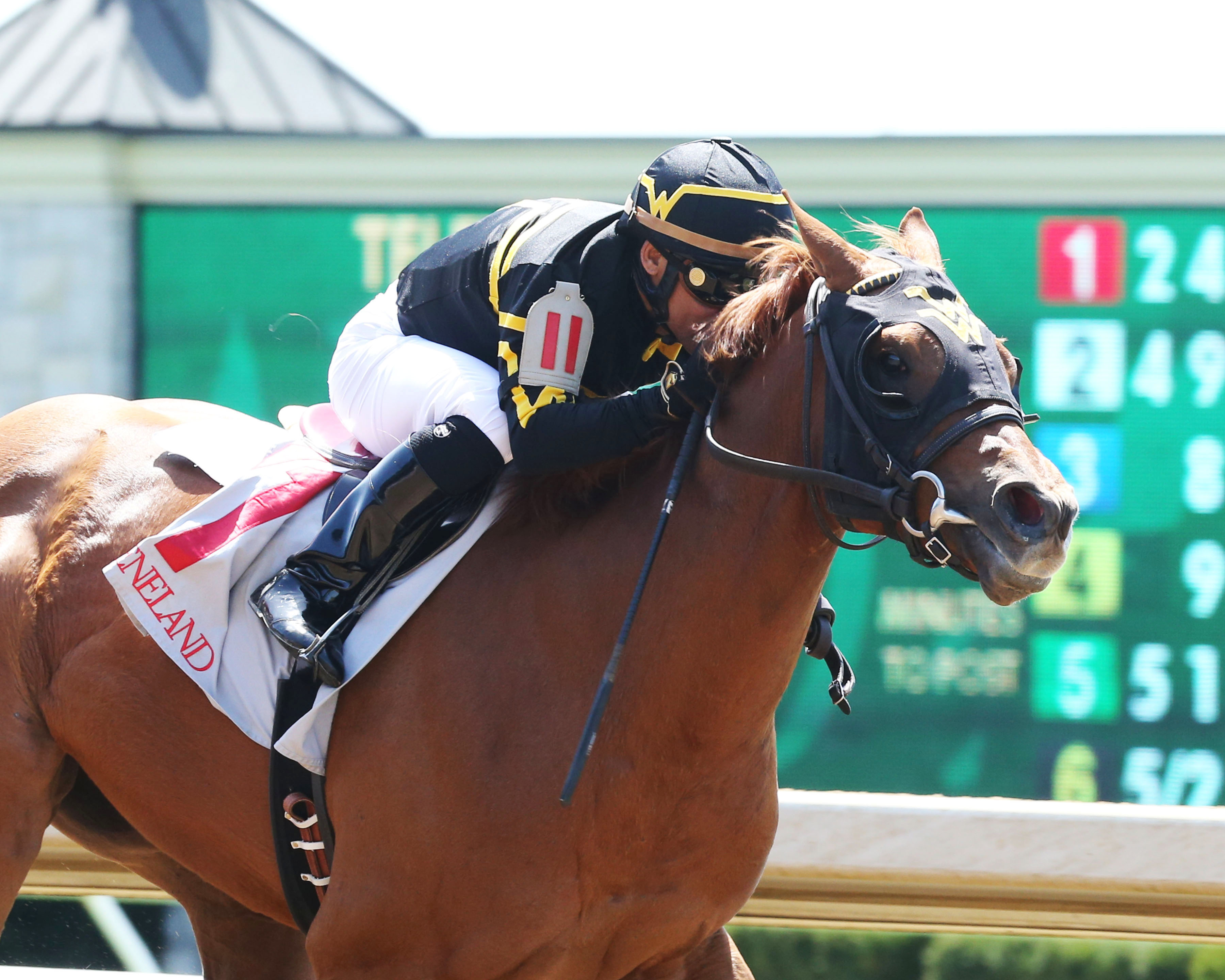 Happy Like a Fool wins an April 9 maiden race