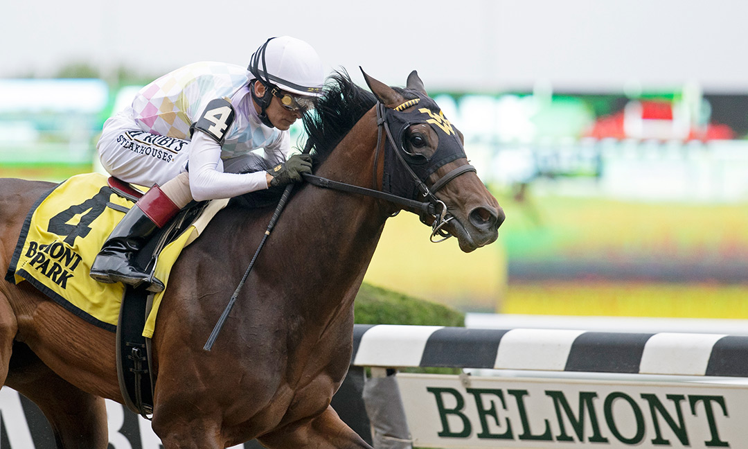 Happy Soul wins the 2021 Astoria Stakes at Belmont Park