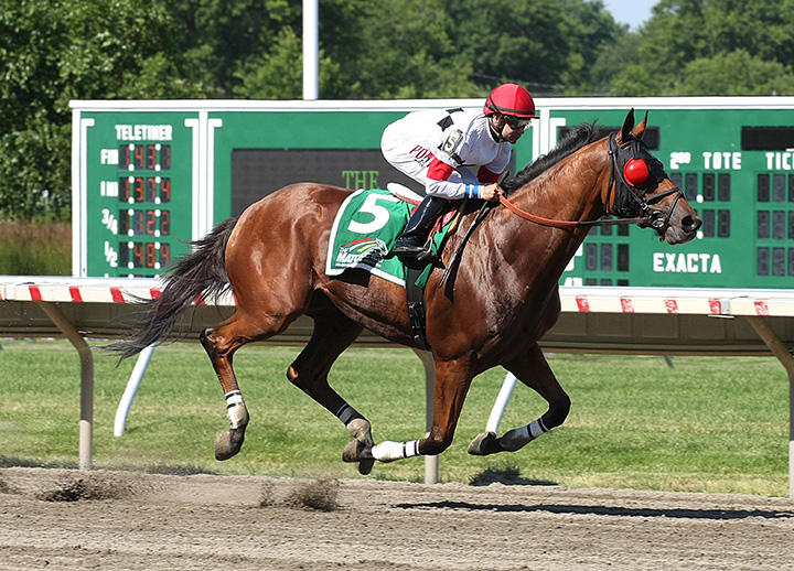 Harlan Punch wins the 2018 Philip H. Iselin Stakes
