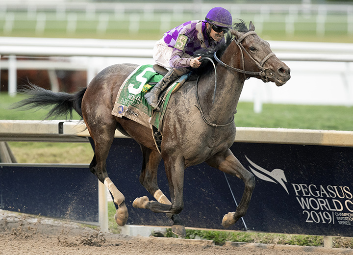 Harvey Wallbanger wins the Holy Bull