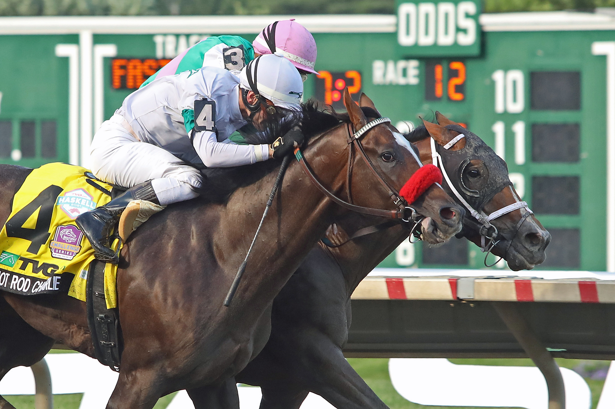 Hot Rod Charlie wins Haskell 7-17-2021