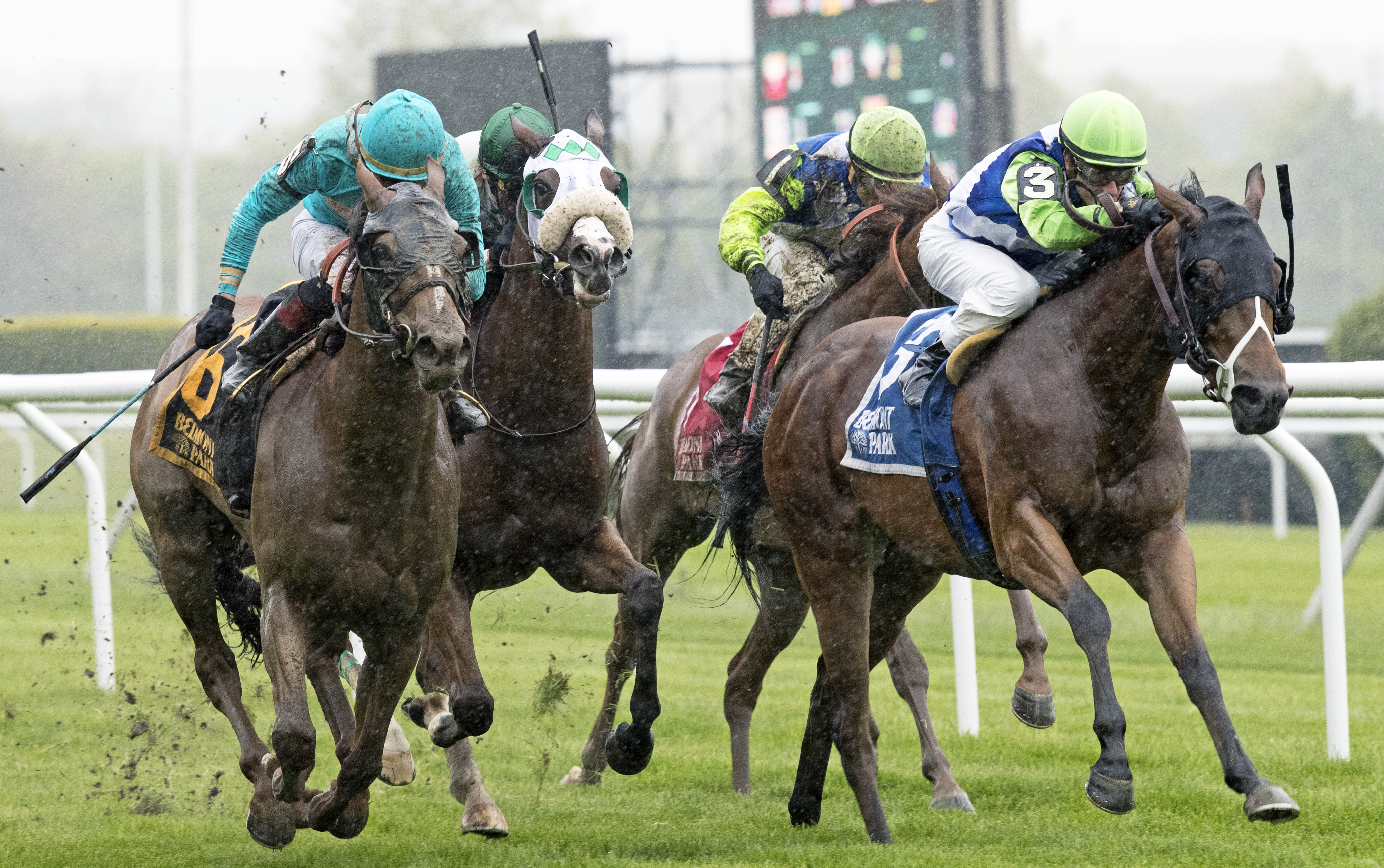 Dacita finishes second in the Beaugay Stakes