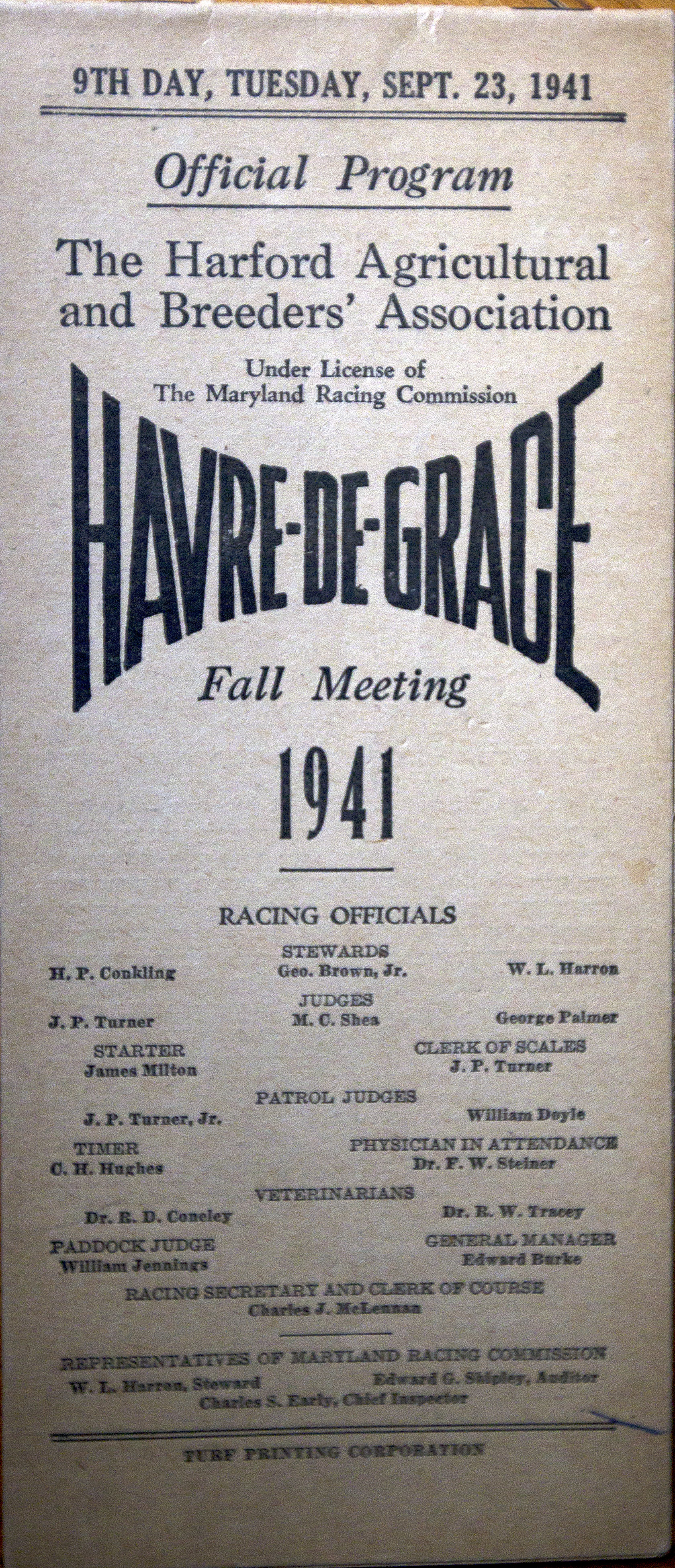 Havre de Grace program