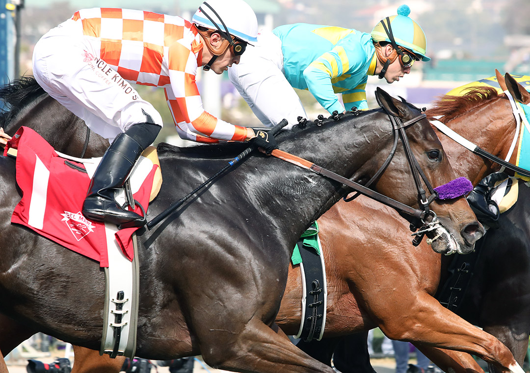 Hear My Prayer finishes third in the Sen. Ken Maddy at Del Mar