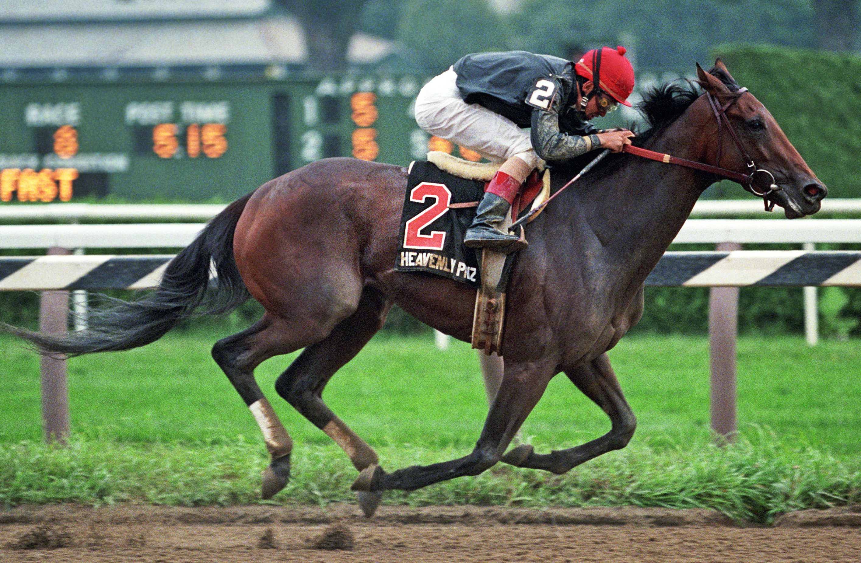 Heavenly Prize wins the 1994 Alabama Stakes