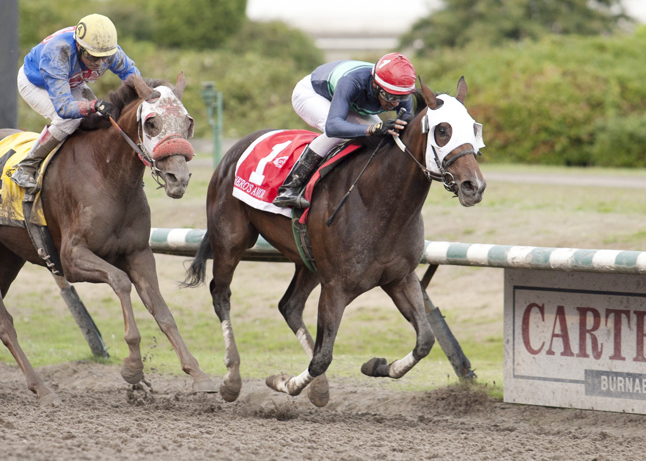 Hero's Amor wins the British Columbia Oaks