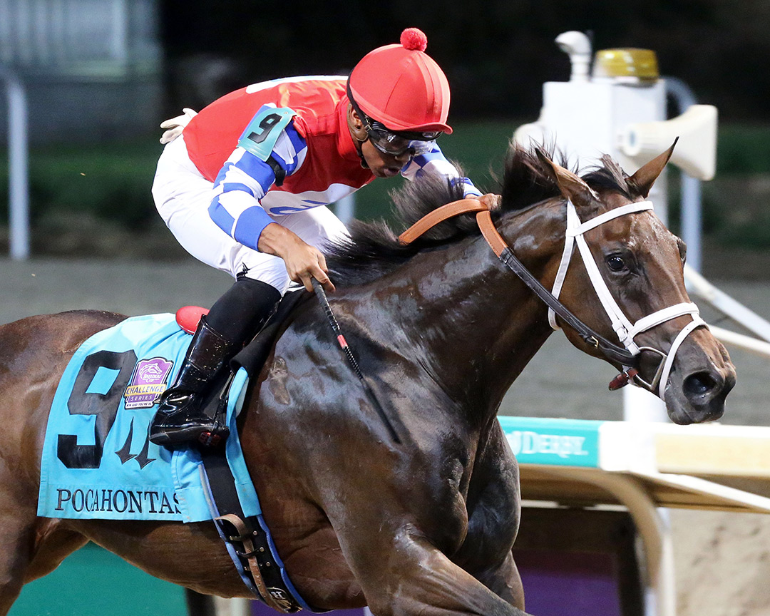 Hidden Connection wins the 2021 Pocahontas Stakes at Churchill Downs