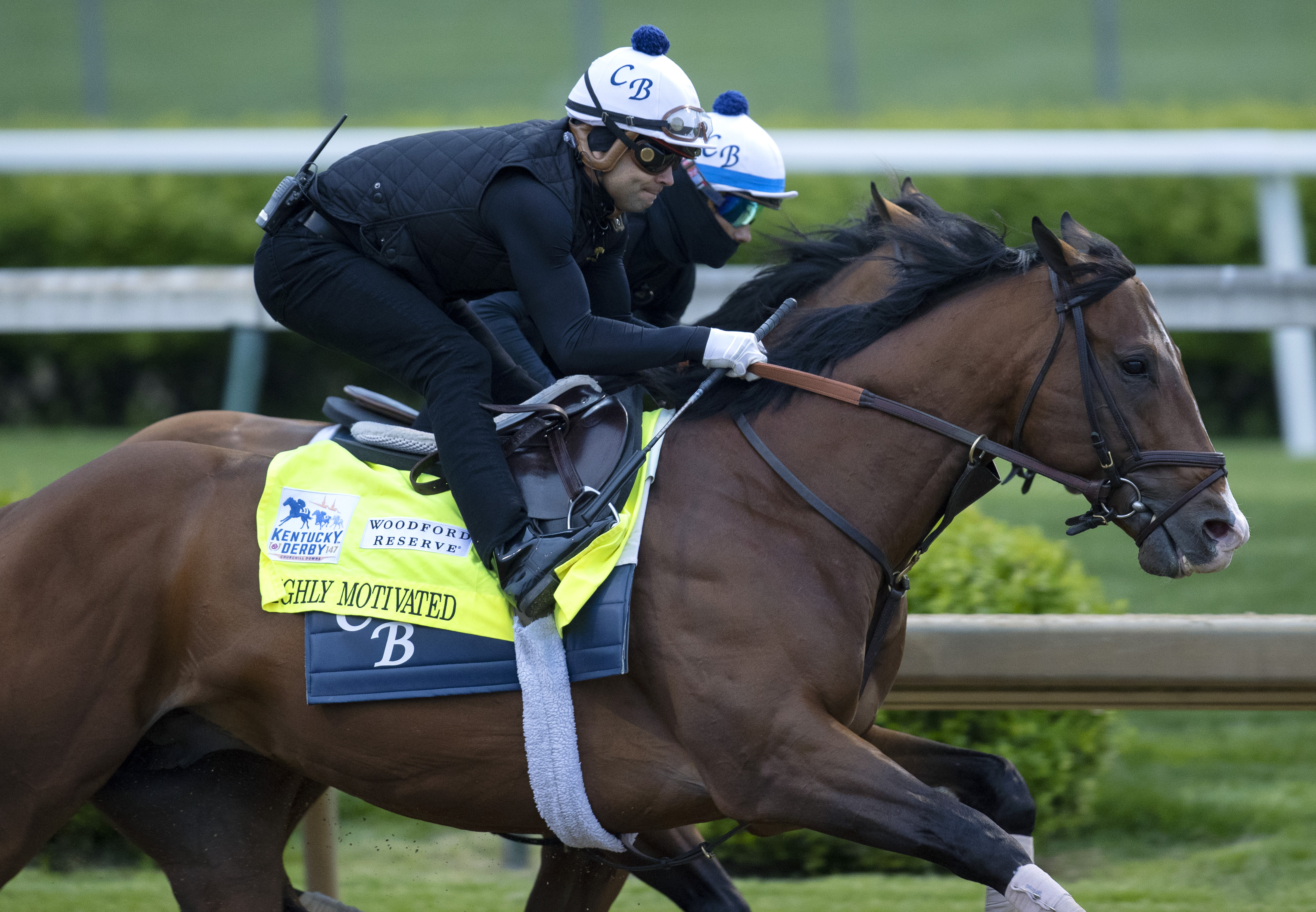 Highly Motivated works at Churchill Downs 4-24-2021