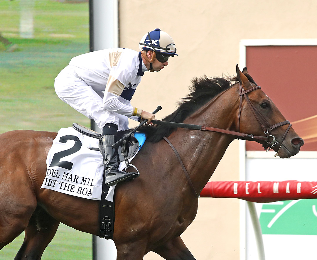 Hit the Road finishes third in the 2021 Del Mar Mile at Del Mar