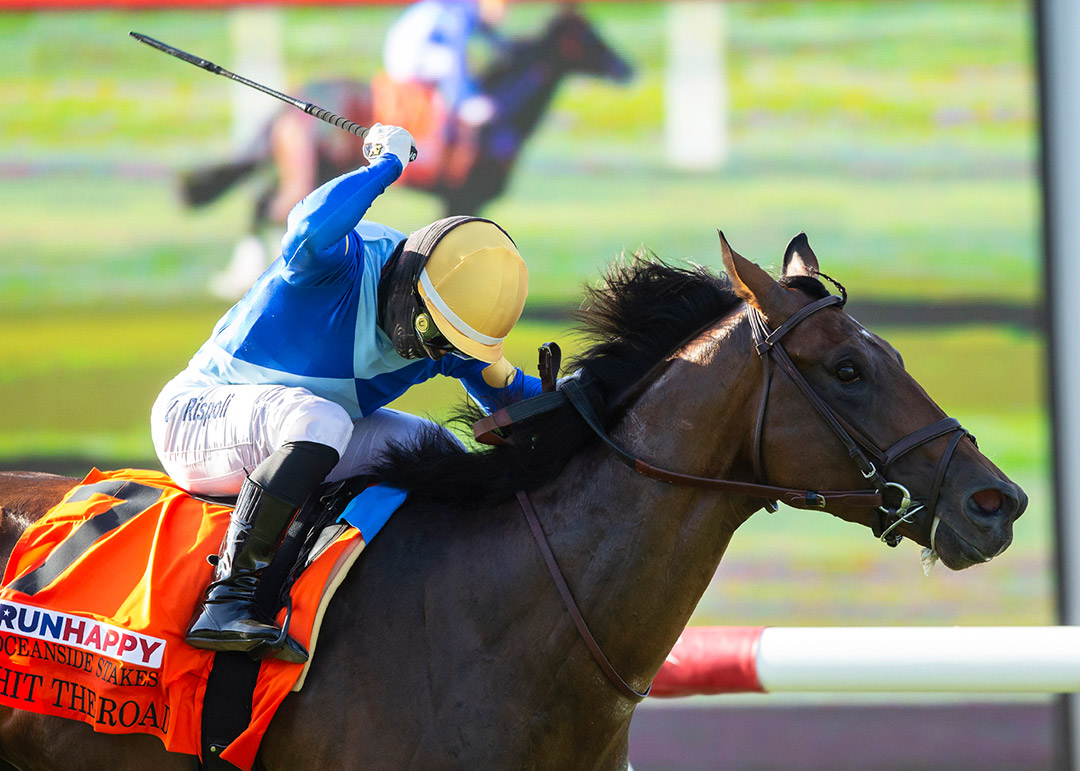 Hit the Road wins the 2020 Oceanside Stakes at Del Mar