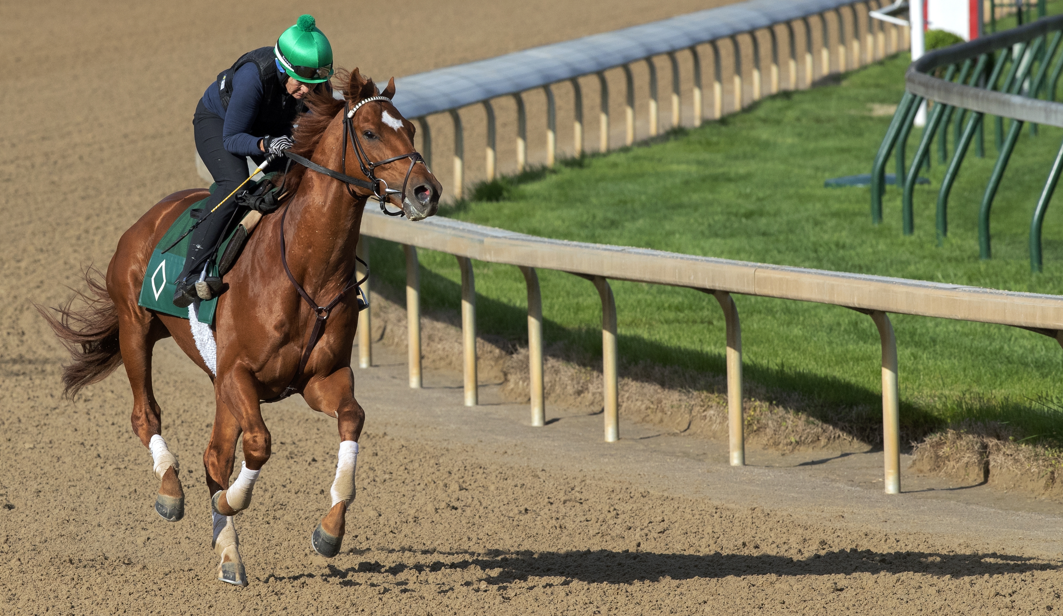Hofburg trains at Churchill Downs on 4.26.19