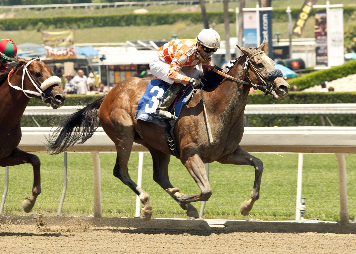 Honduran wins an allowance race at Santa Anita
