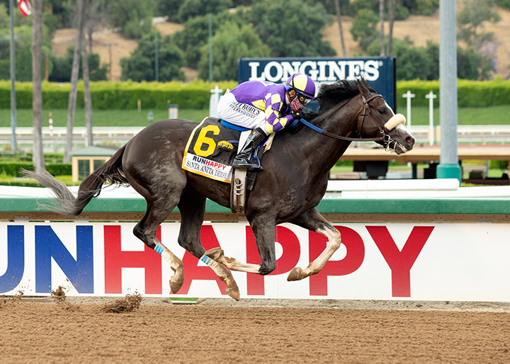Honor A. P. wins the 2020 Santa Anita Derby at Santa Anita