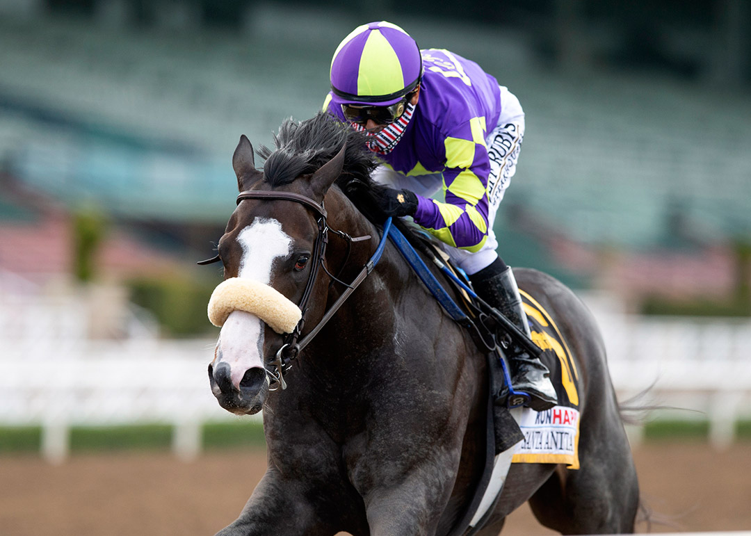 Honor A. P. wins the 2020 Santa Anita Derby at Santa Anita