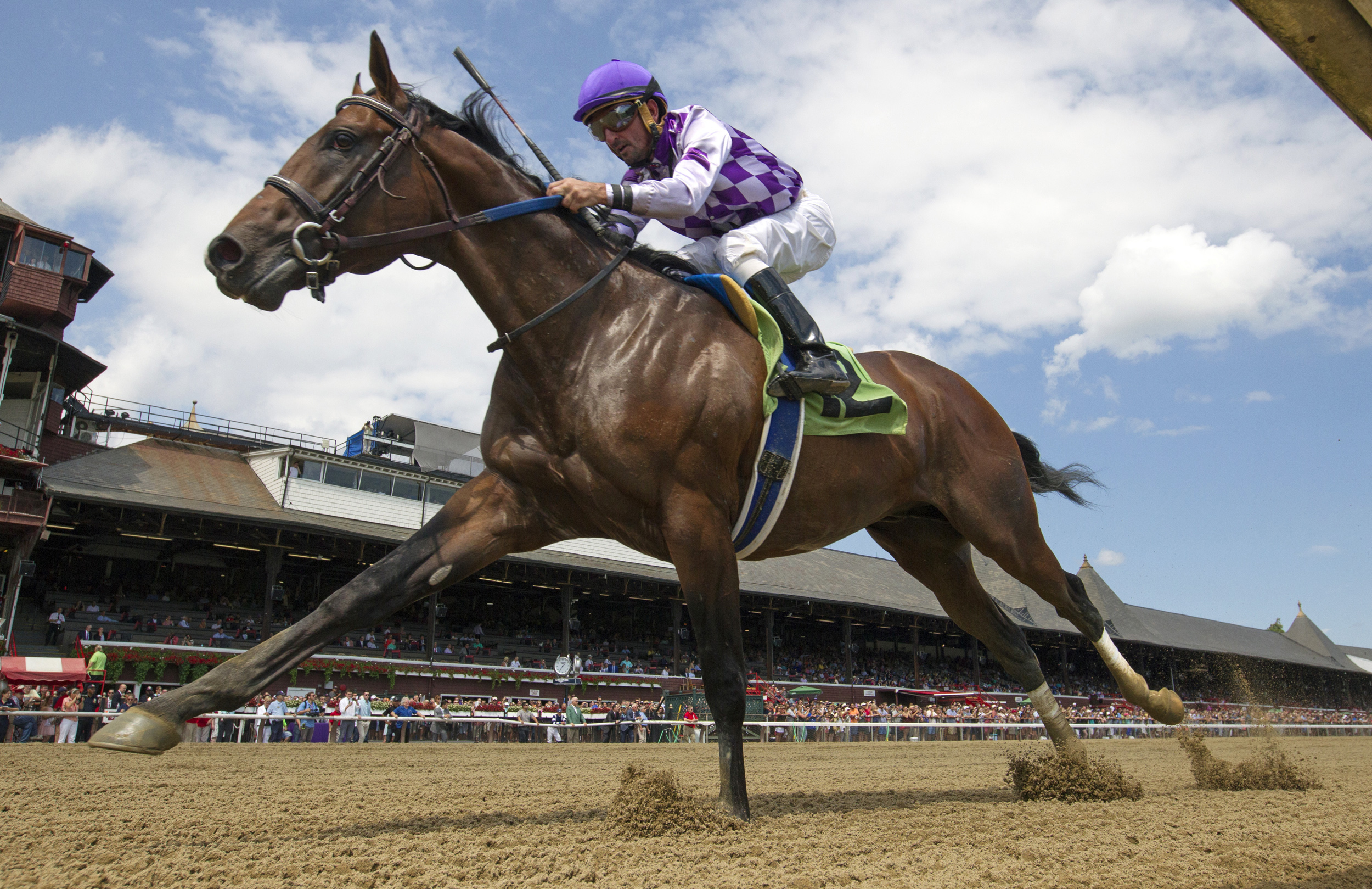 Honorable Treasure wins an Aug. 19 maiden race