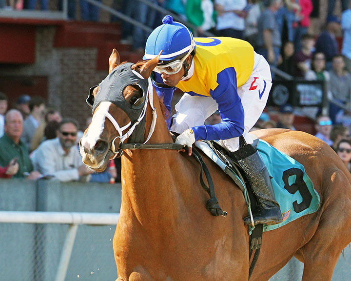Hoonani Road wins the 2019 Nodouble Stakes at Oaklawn Park