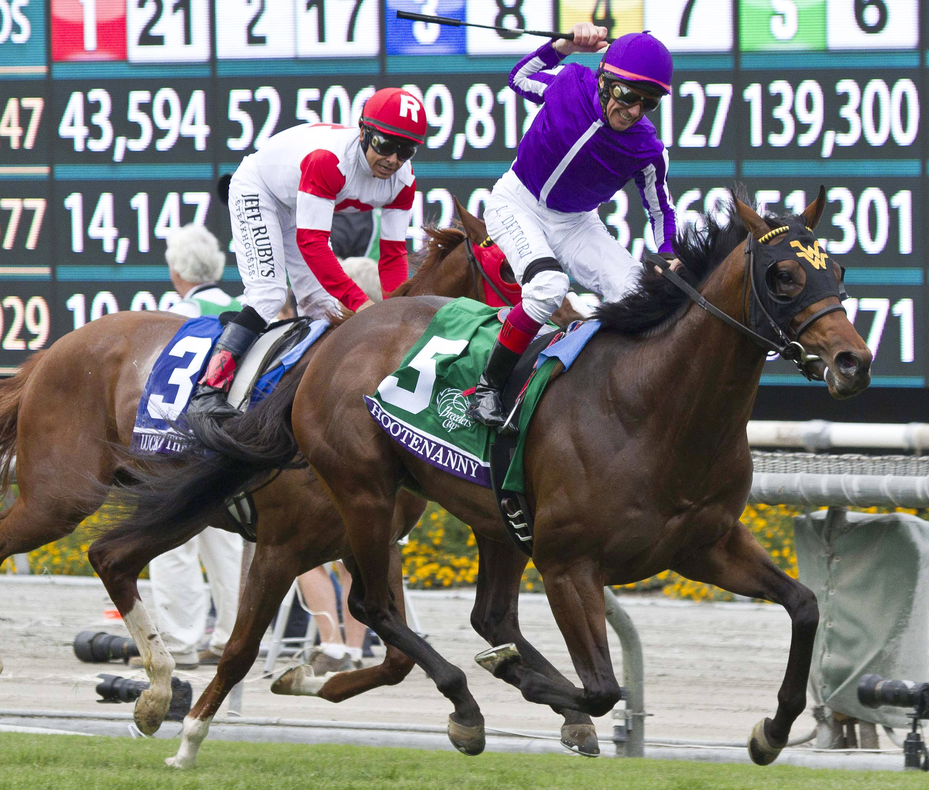 Hootenanny wins the Breeders' Cup Juvenile Turf