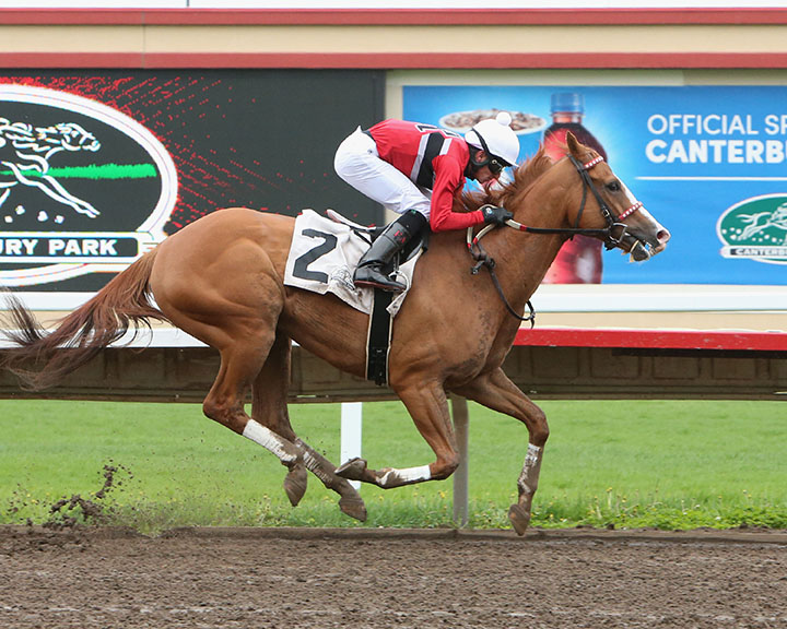Hot Shot Kid wins the 10,000 Lakes Stakes