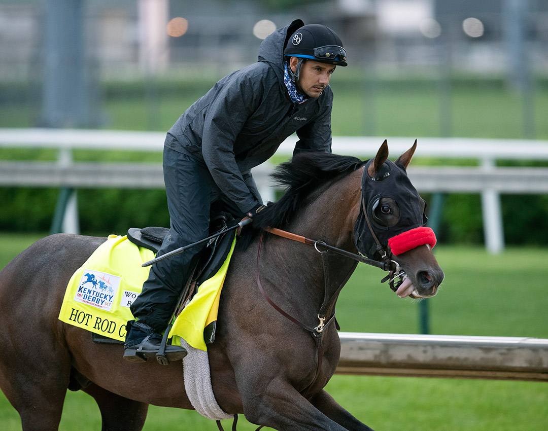 Hot Rod Charlie trains at Churchill Downs on April 29