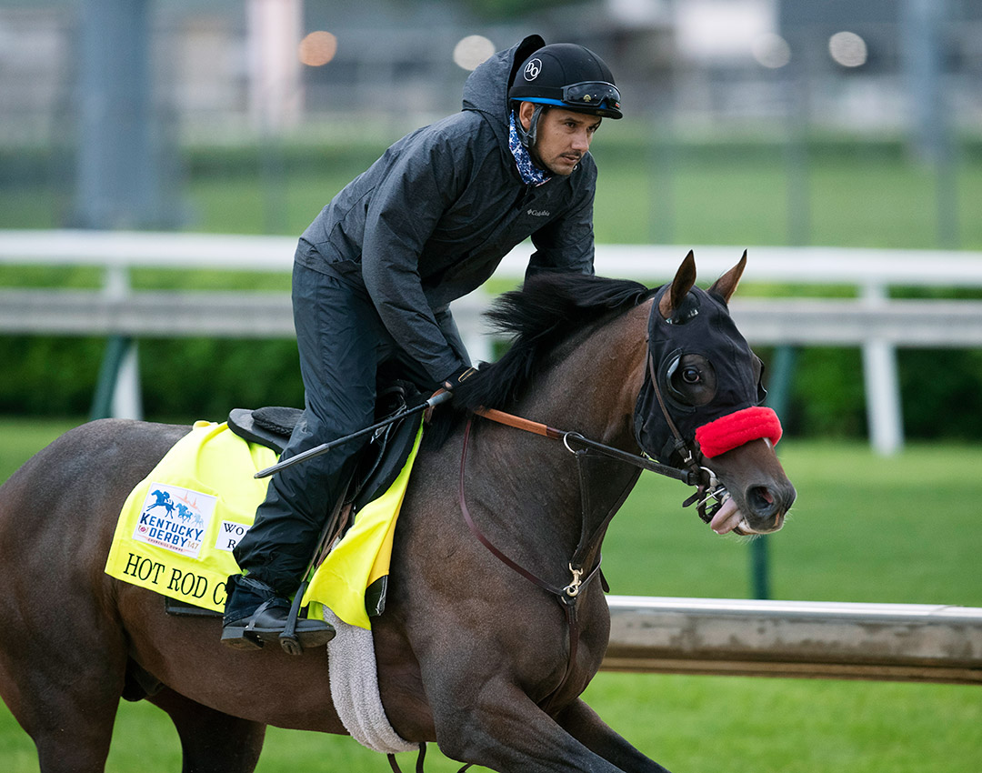 Hot Rod Charlie trains at Churchill Downs on April 29