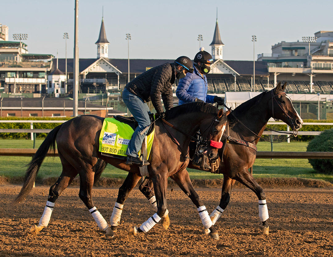 Hot Rod Charlie with Lava Man at Churchill Downs on April 26