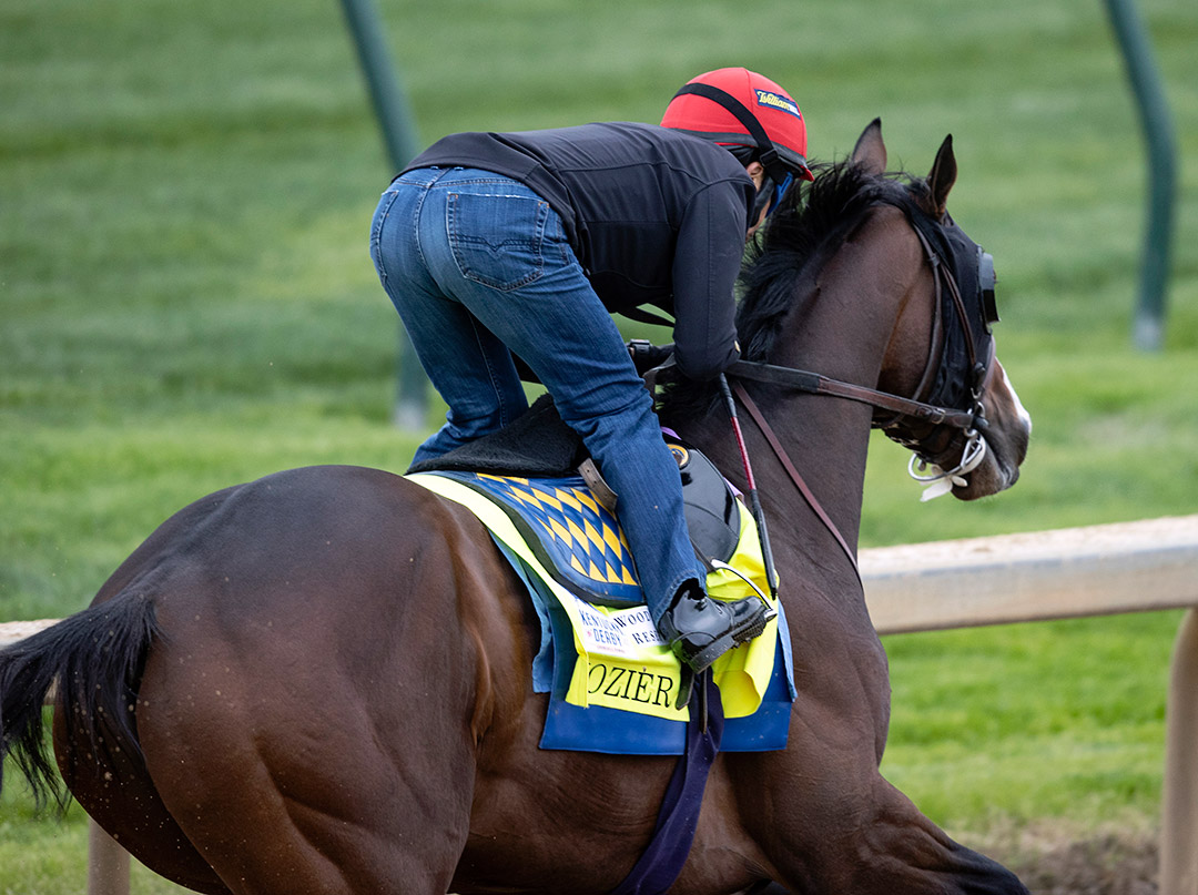 Hozier trains at Churchill Downs on April 23