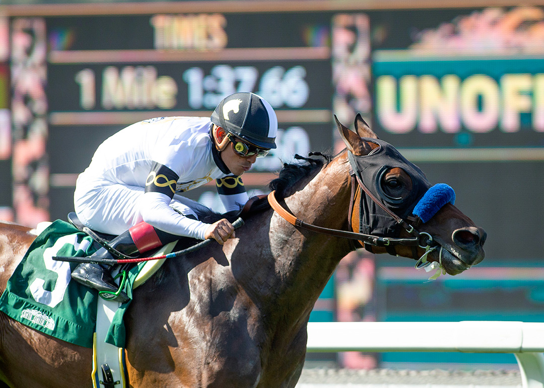 Hudson Ridge wins the 2021 Cinema Stakes at Santa Anita Park