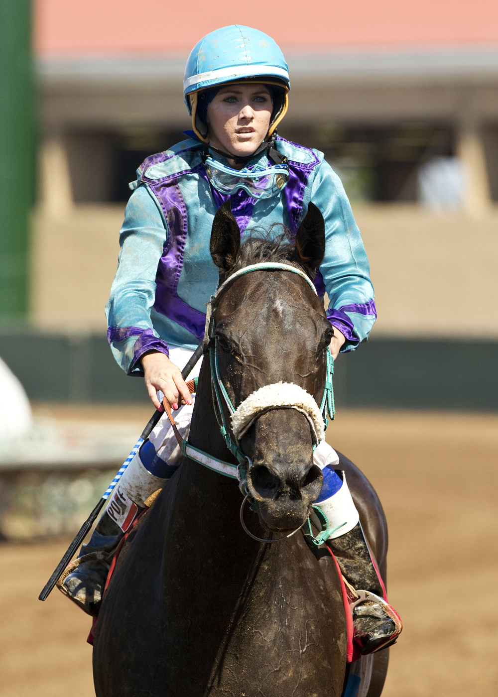 Cassidy Clerisse won her first race aboard I Buy Gold
