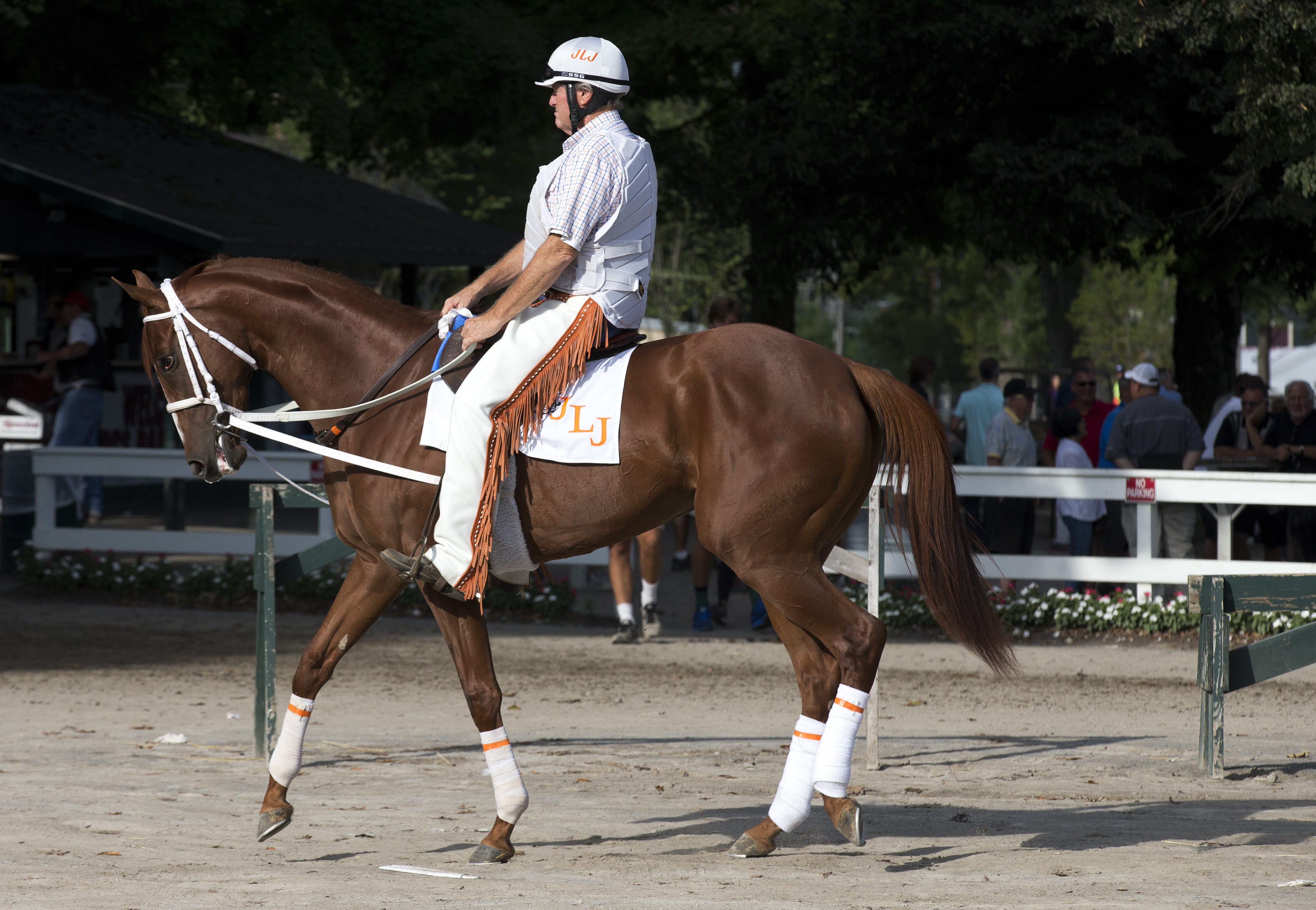 I'm a Chatterbox with trainer Larry Jones in August
